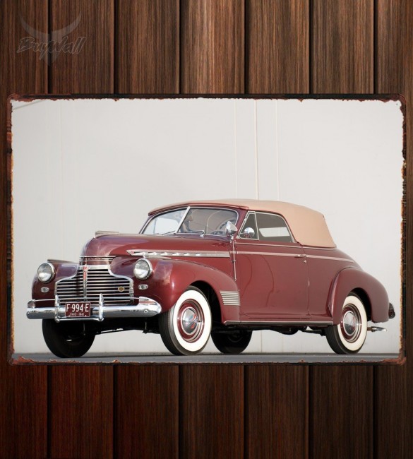 Металлическая табличка Chevrolet Special Deluxe Convertible 155 Металлическая табличка Chevrolet Special Deluxe Convertible 155